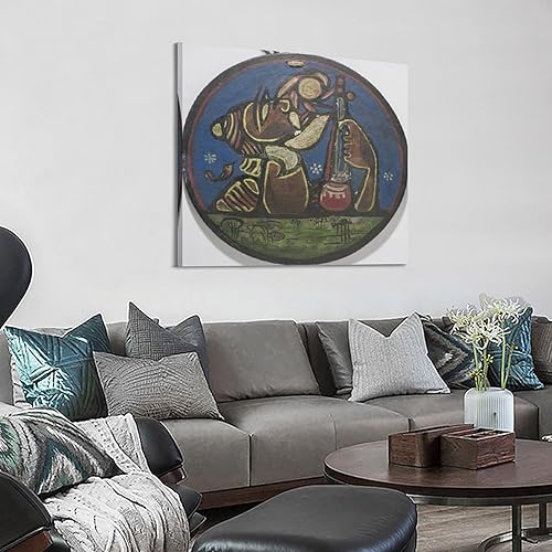 Miniatura 3 de TauNy Jamini Roy Baul - Póster en lienzo para pared, impresiones artísticas de regalos, fotos, pinturas, decoración de habitación, decoración del