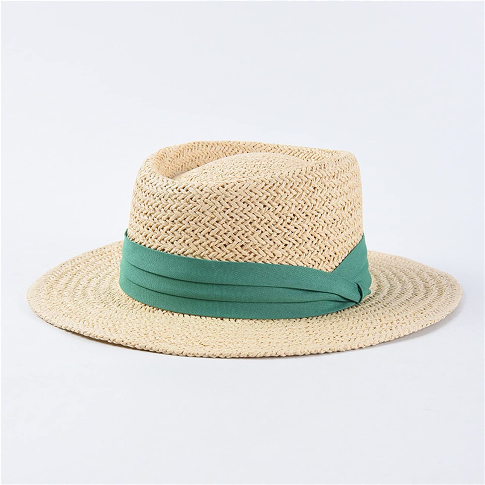 Buy Summer Hat القش قبعة الشاطئ للنساء الصيف عطلة قبعة الأزياء مقعر شقة
