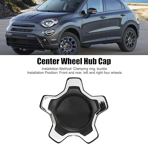 Miniatura 4 de 735626312, Tapón central de rueda con hebilla de instalación de sellado fuerte para 500X 334 (cromado)