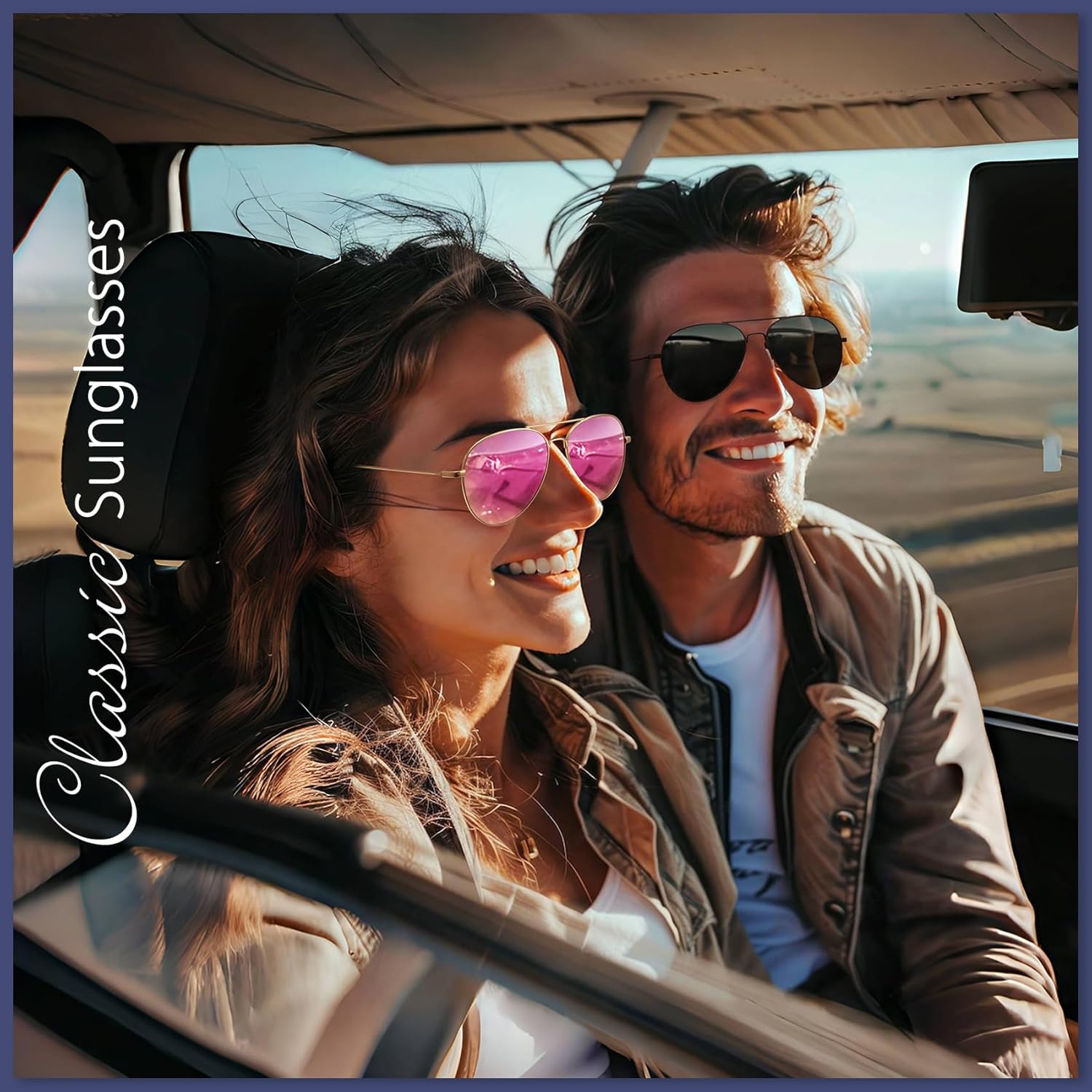 WOWSUN Classic Polarized Aviator Sunglasses for Women Men - Image 2