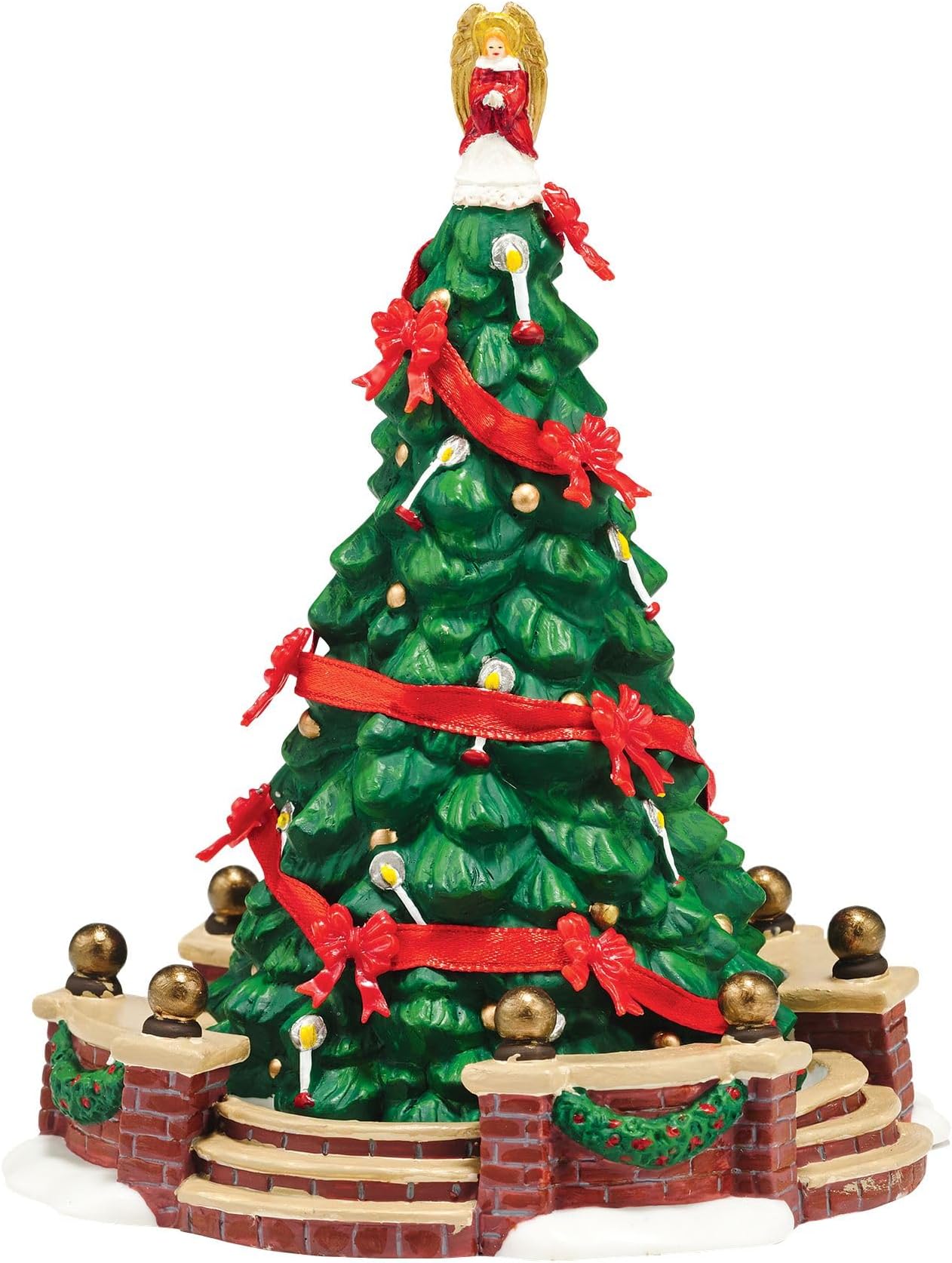Dickens' Village Accessories The Town Christmas Tree Figurine, 6.5 Inch, Multicolor