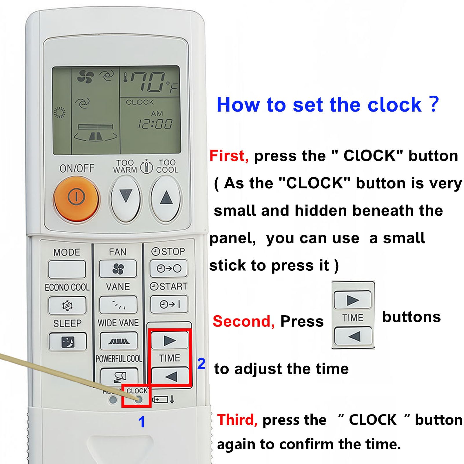 Amazon.com: Replacement Remote Control for Mitsubishi Electric Air