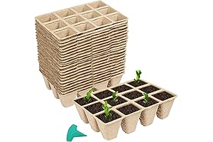 Biodegradable Seedling Starter Trays | 288 Peat Pots by GROWNEER