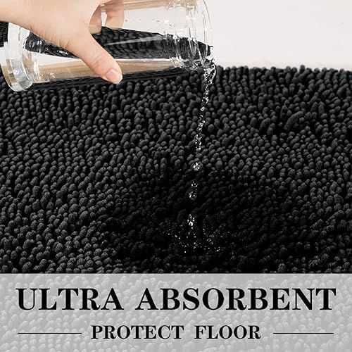 Miniatura 5 de SONORO KATE Alfombra de Baño, Tapete de Baño Antideslizante, Alfombras de Baño Suaves, Acogedoras, de Pelo Largo y Gruesas para Baño, Alfombras de