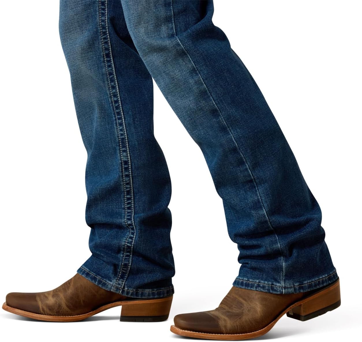 Ariat Mens M5 Straight Stretch Remming Stackable Straight Leg Jean - Image 6
