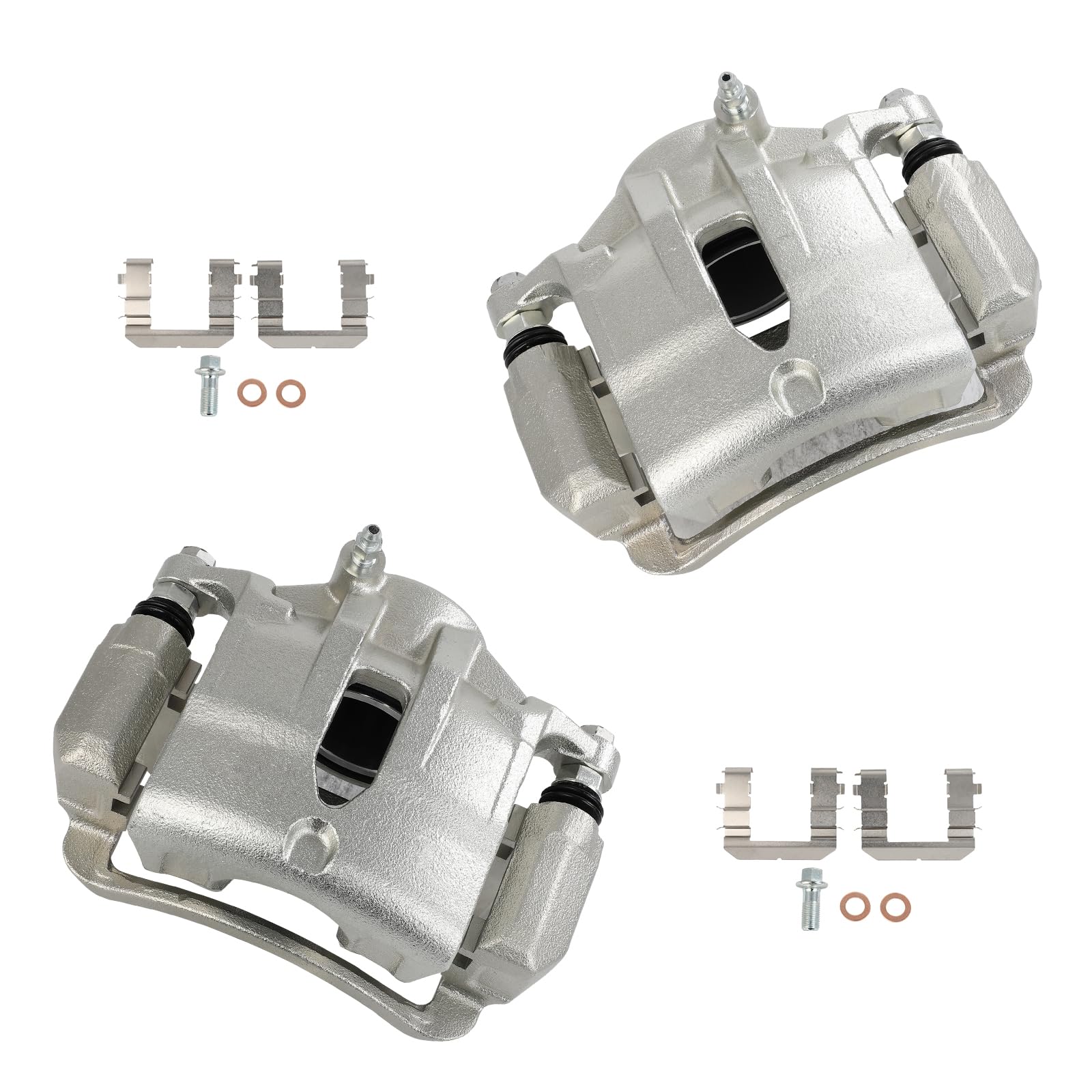 cciyu Front Left &amp; Right Brake Calipers With Bracket 19B6402 19B6403