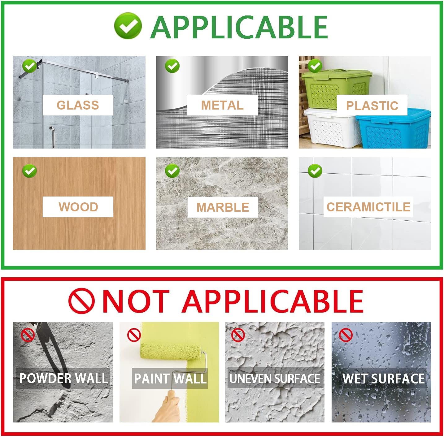 PMMASTO Ganchos Adhesivos Para Toallas, Ganchos De Pared Resistentes De Acero Inoxidable Para Colgar Abrigos, Sombreros, Toallas O Batas, Para Baño/cocina (negro, Paquete De 6