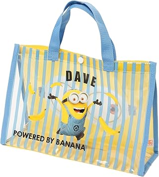 Amazon Minion ミニオン キッズ プールバッグ ストライプ トート型 128 568 サックス F ミニオン プールバッグ