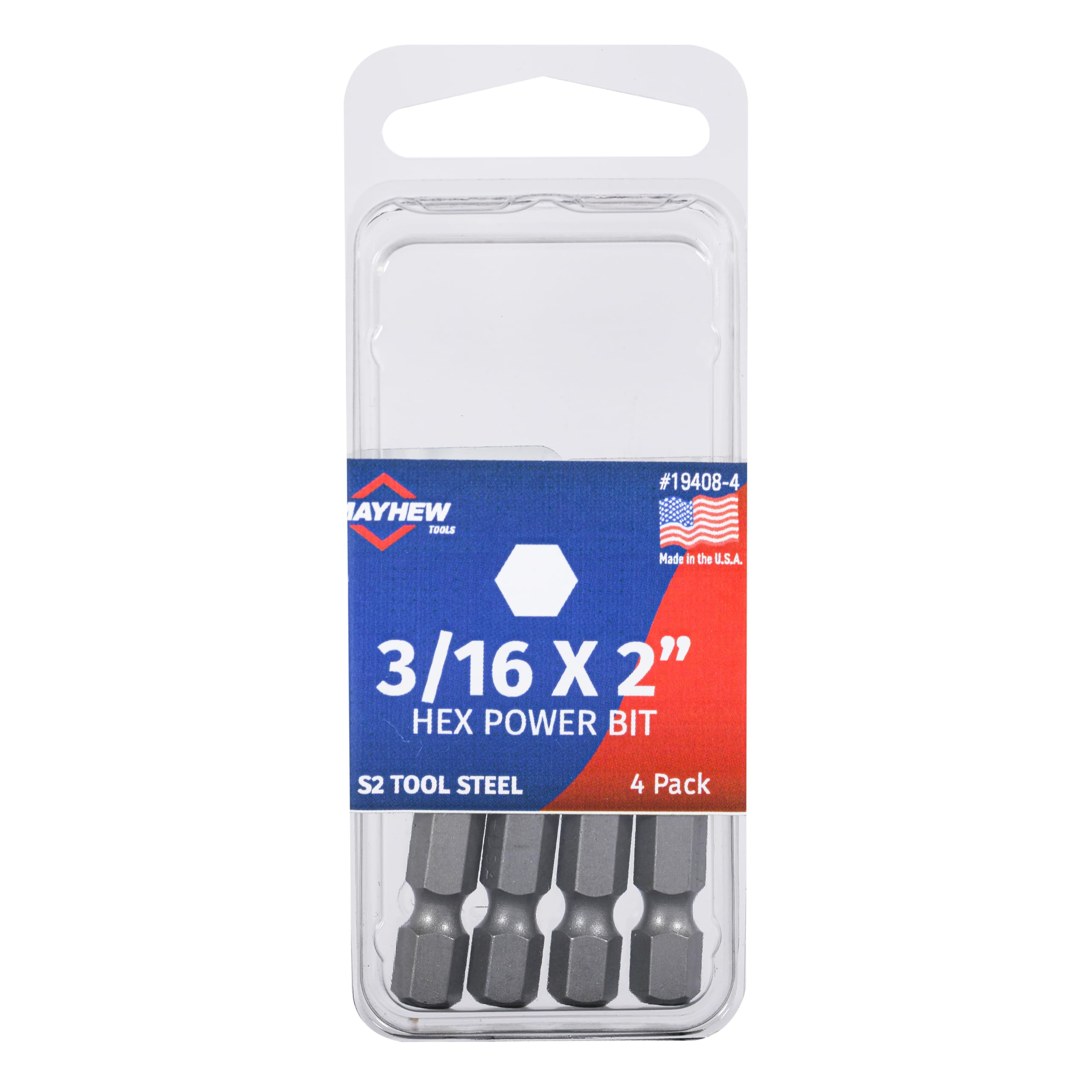 Mayhew Tools Sicherheits-Sechskant-Bits 2 Mm, 5-tlg. – Aus S2-Stahl, US-made