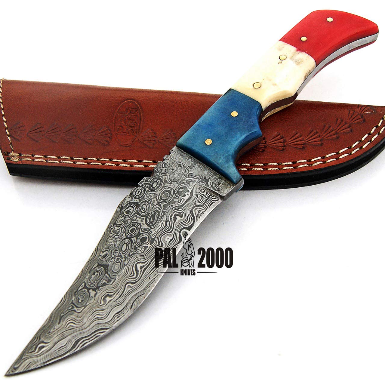 PAL 2000 KNIVES 9412 cuchillo hecho a mano de acero de damasco
