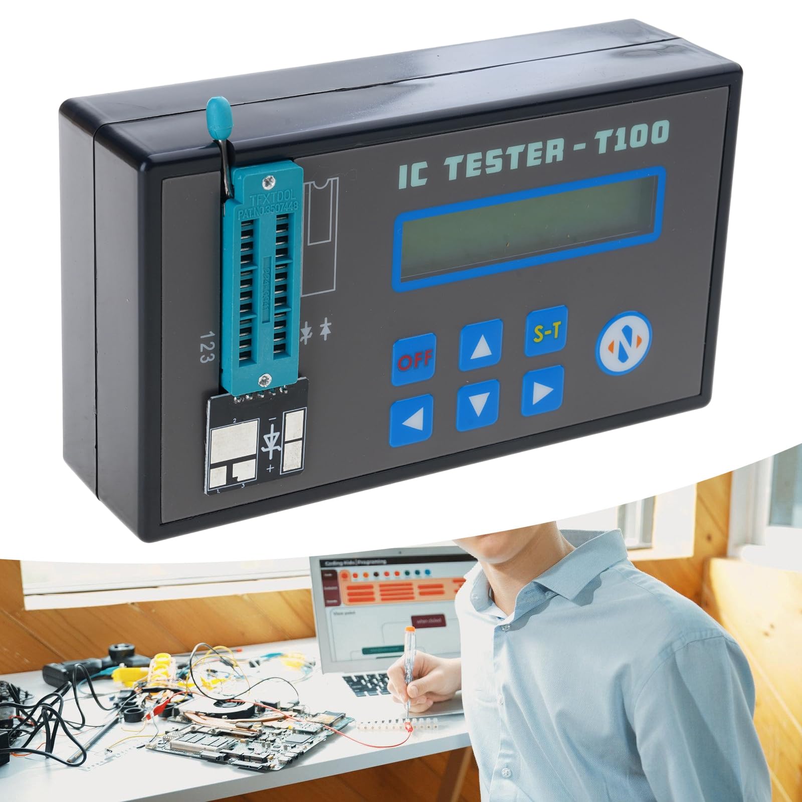Strumento diagnostico professionale per chip Tester ergonomico per circuiti migliora la durata e le capacità di rilevamento degli errori Strumento di test del chip