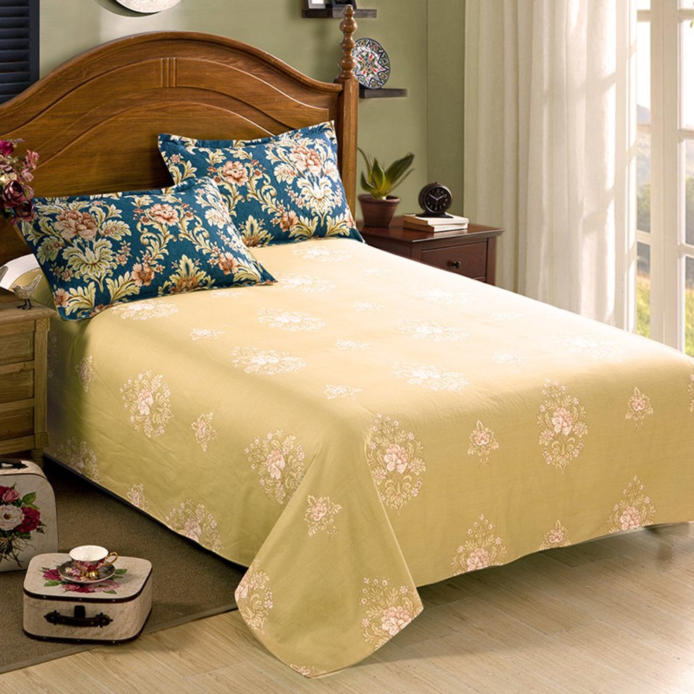 Draps en coton 120x230cm lit simple et feuilles de dortoir enfants