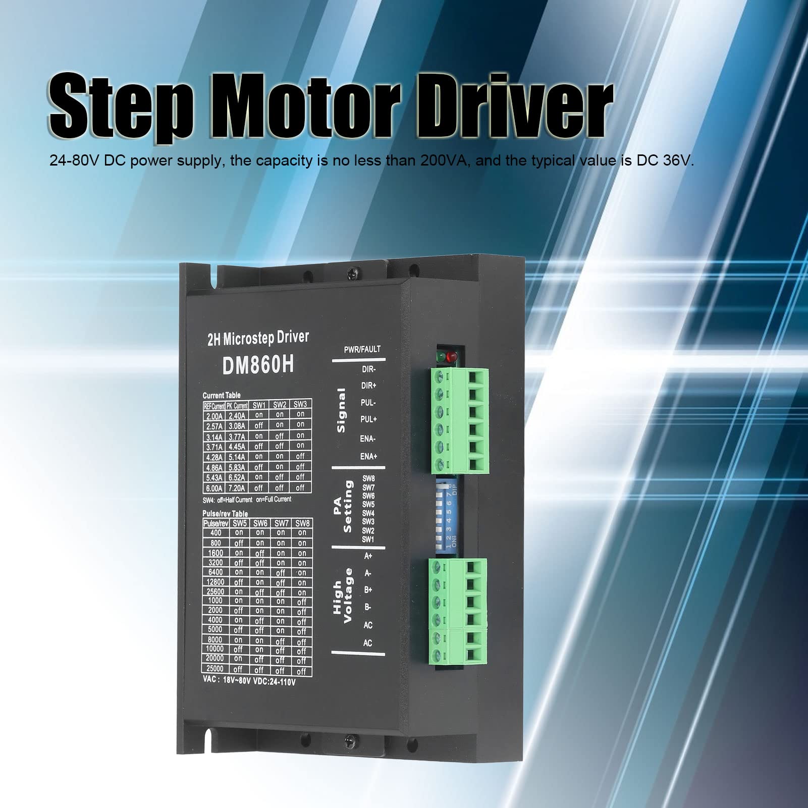 Driver Motore Passo-passo 57 86 Dm860H 57 86 Controlli di Fase del Controller Steppa