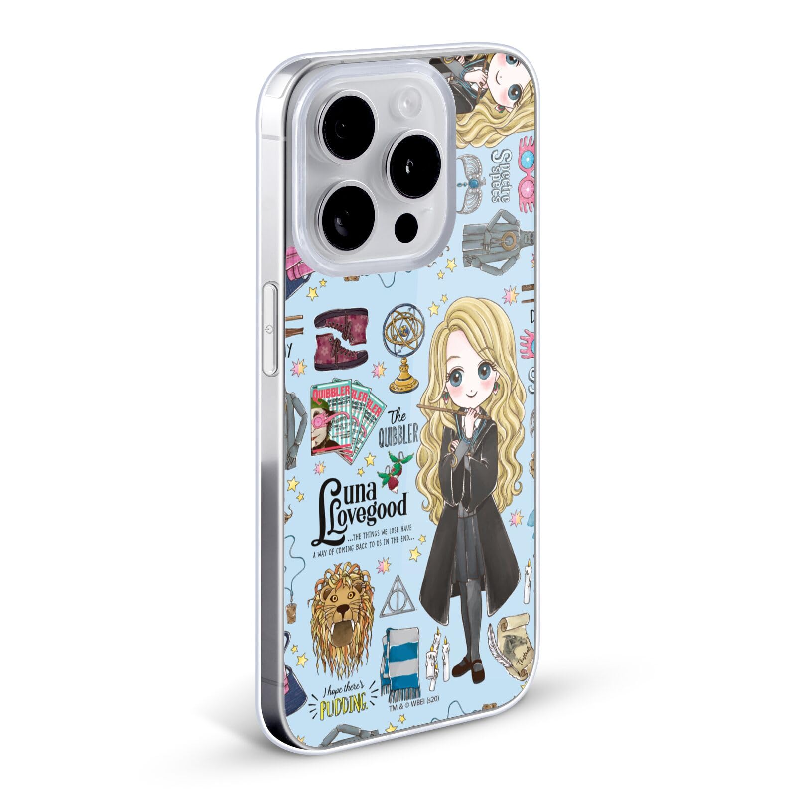 Head Case Designs Licenciado Oficialmente Harry Potter Patrón Luna Reliquias de la Muerte XXXVII Caso Funda de Gel Suave Compatible con Apple iPhone 12 / iPhone 12 Pro - 4