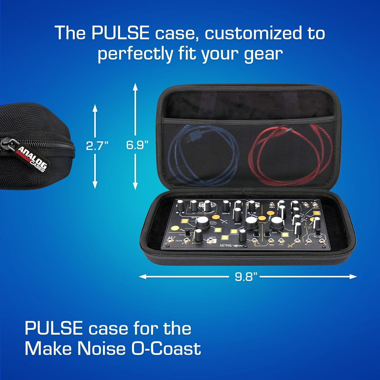 ANALOG CASES Make Noise 0-Coast/Strega/Moog Werkstatt-01 Case - Custom-Fitted Compact PULSE Hard Case for Travel - Image 5