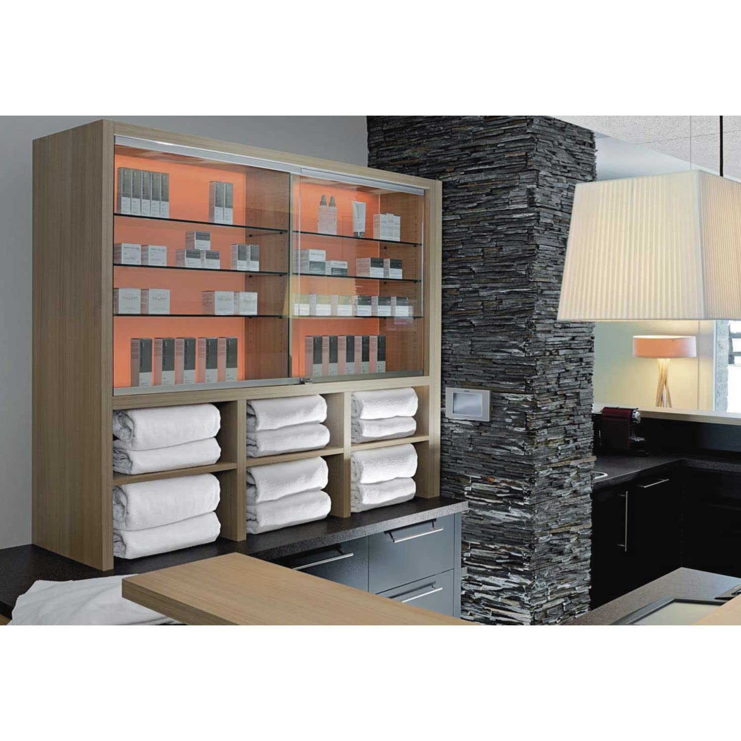 HAWA Clipo 36 GPK IS - Herraje para puerta corredera de cristal (interior frontal) hasta 36 kg