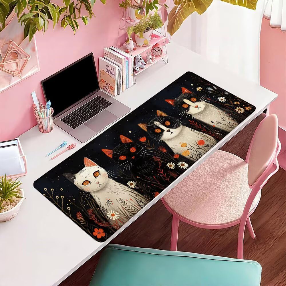 Mouspad XXL 1500x800x3mm Mouse Pad Groß Katze D-BVZ5E