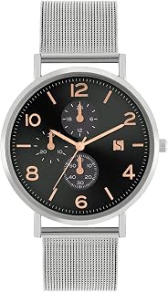 Spirit Analogic Men's Quartz Watch with Stainless Steel Strap SPGX-3001-SET, SILVER