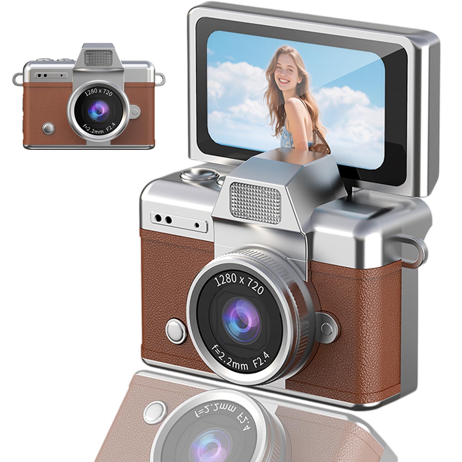 Amazon Canada: Digital Camera with Flip Screen, Retro Y2K Mini