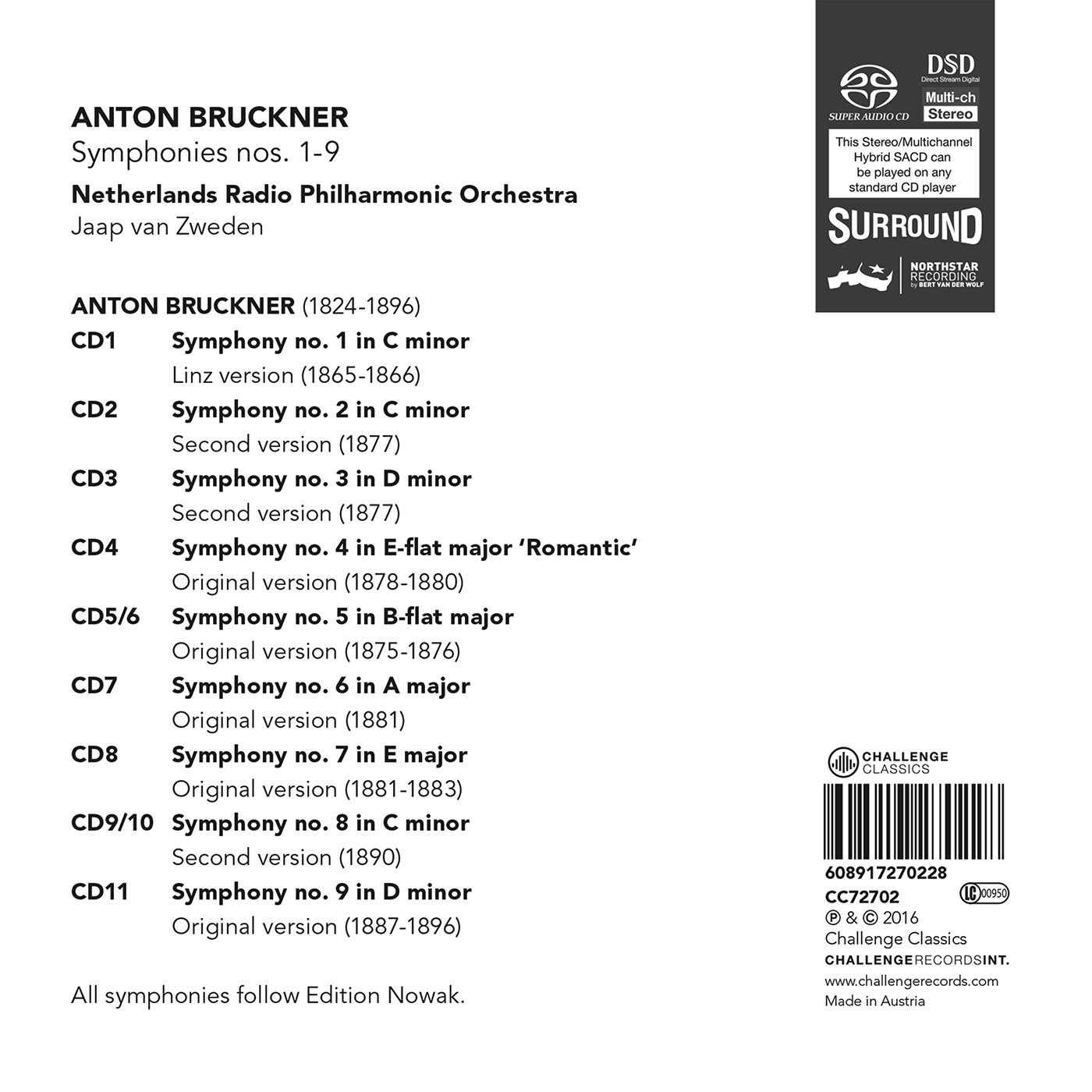 Bruckner: 9 Symphonies