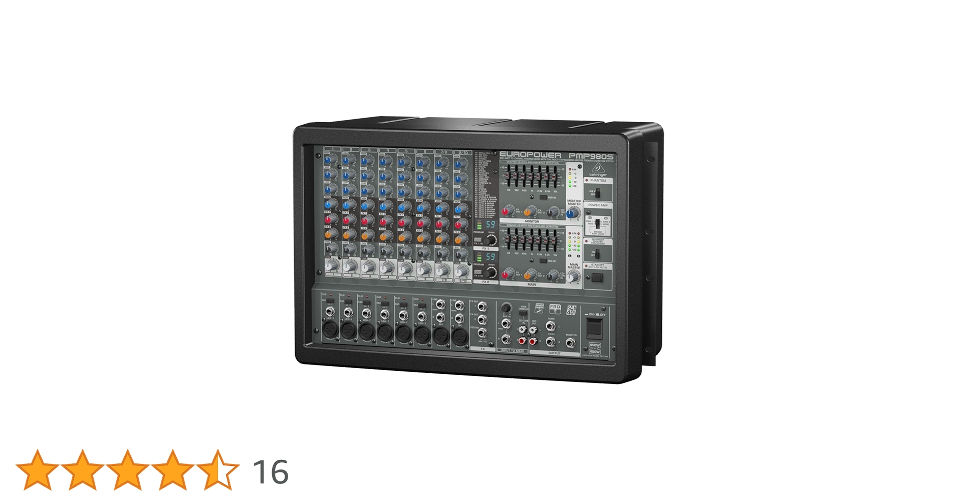 BEHRINGER パワードミキサー EUROPOWER PMP980S Amazon | Behringer EUROPOWER PMP980S 900ワット 10チャンネル