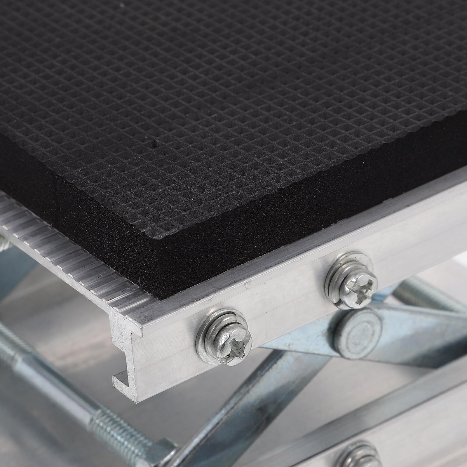 OUNONA Verstellbare Labor Hebebühne Aluminium mit Dämpfung und Plattformstütze für Laboranwendungen und Wissenschaftliche Experimente