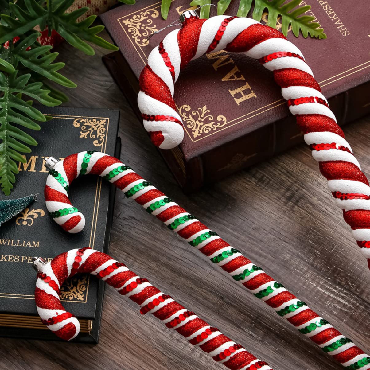 PRETYZOOM 3 Juegos Adornos para Árbol De Navidad Adornos De Guirnaldas De Jengibre Pegatinas Soporte para Decoraciones De Nieve De Navidad Decoración Navideña 6 Piezas * 3