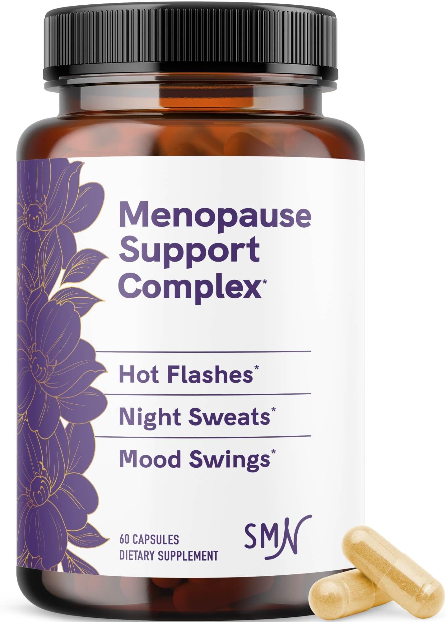 Menopause Supplements | Support Estrogen Balance and Menopause, PMS, Hot Flash & Night Sweat Relief | DIM, Black Cohosh, Red Raspberry, Wild Yam, CoQ10 And More | 60 Hormone Balance Capsules For Women