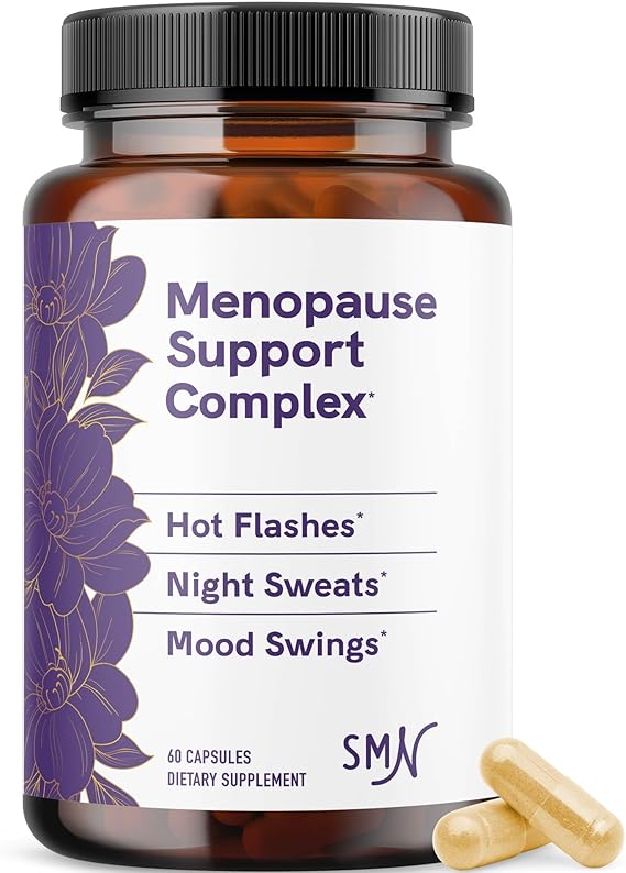 Menopause Supplements for Women Hot Flashes & Night Sweats | Hormone Balance, Menopause Relief for Women & Perimenopause Support | With Black Cohosh, DIM & Red Clover | 60 Ct (2 Month Supp...