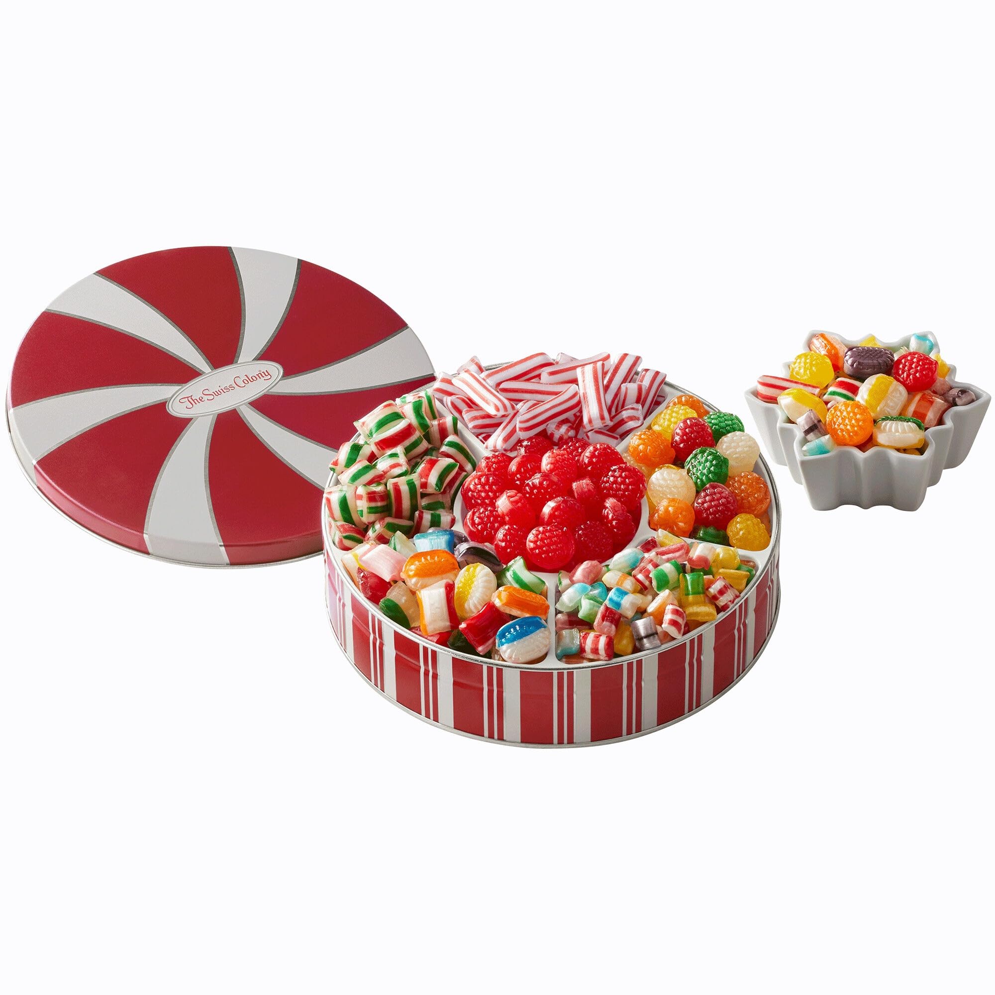 Sponsored Ad - Traditional Christmas Candy Tin - 1 lb. 14 oz. Net Wt.: Old Fashioned Hard Candy Mix, Raspberry Drops, Pillows - Perfect Sweets Gift Box for All Occasions & Grandparents