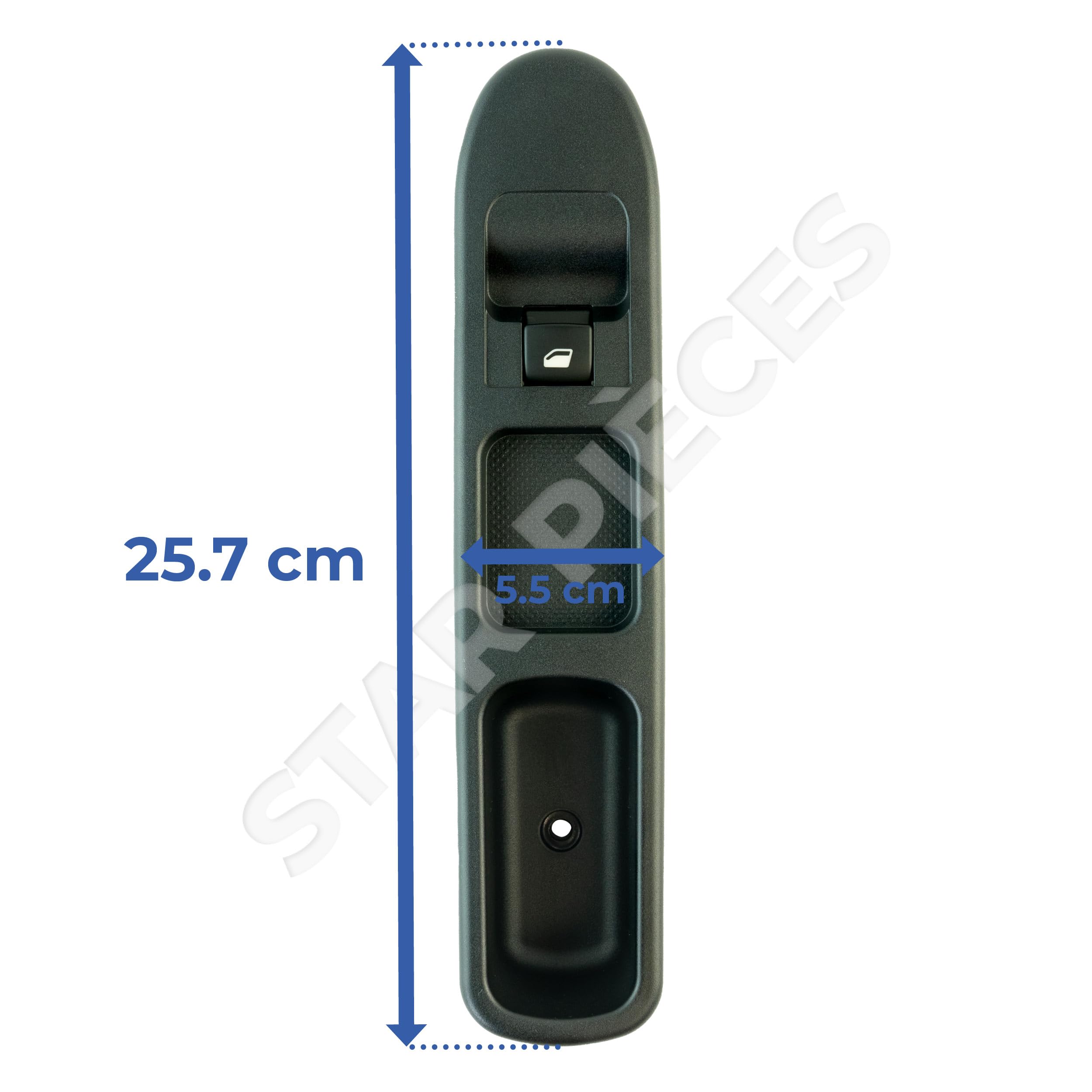 BOUTON DE COMMANDE DE LÈVRE-VITRE AVANT GAUCHE PEUGEOT 207 (2007-2013) - Pièce D'origine PSA, Occasion