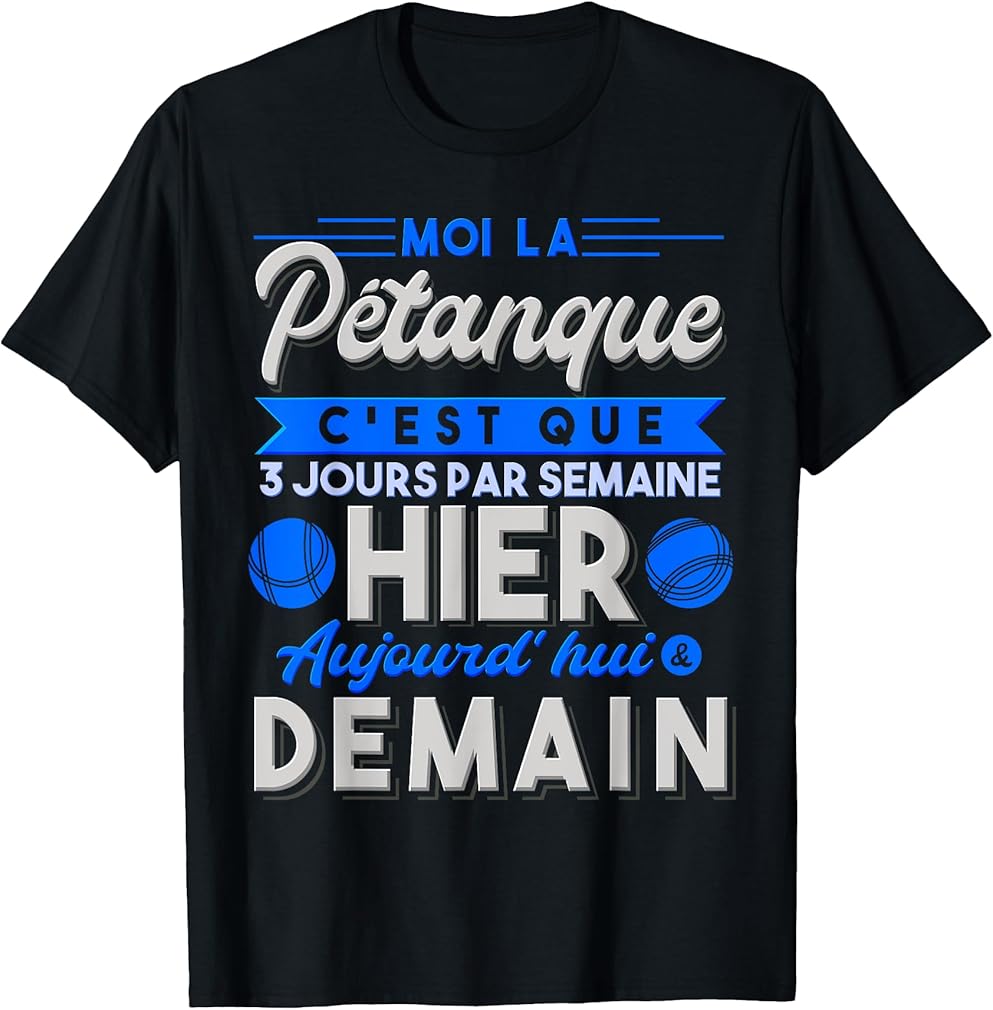 Boccia Men's Petanque Humour Gift T-Shirt