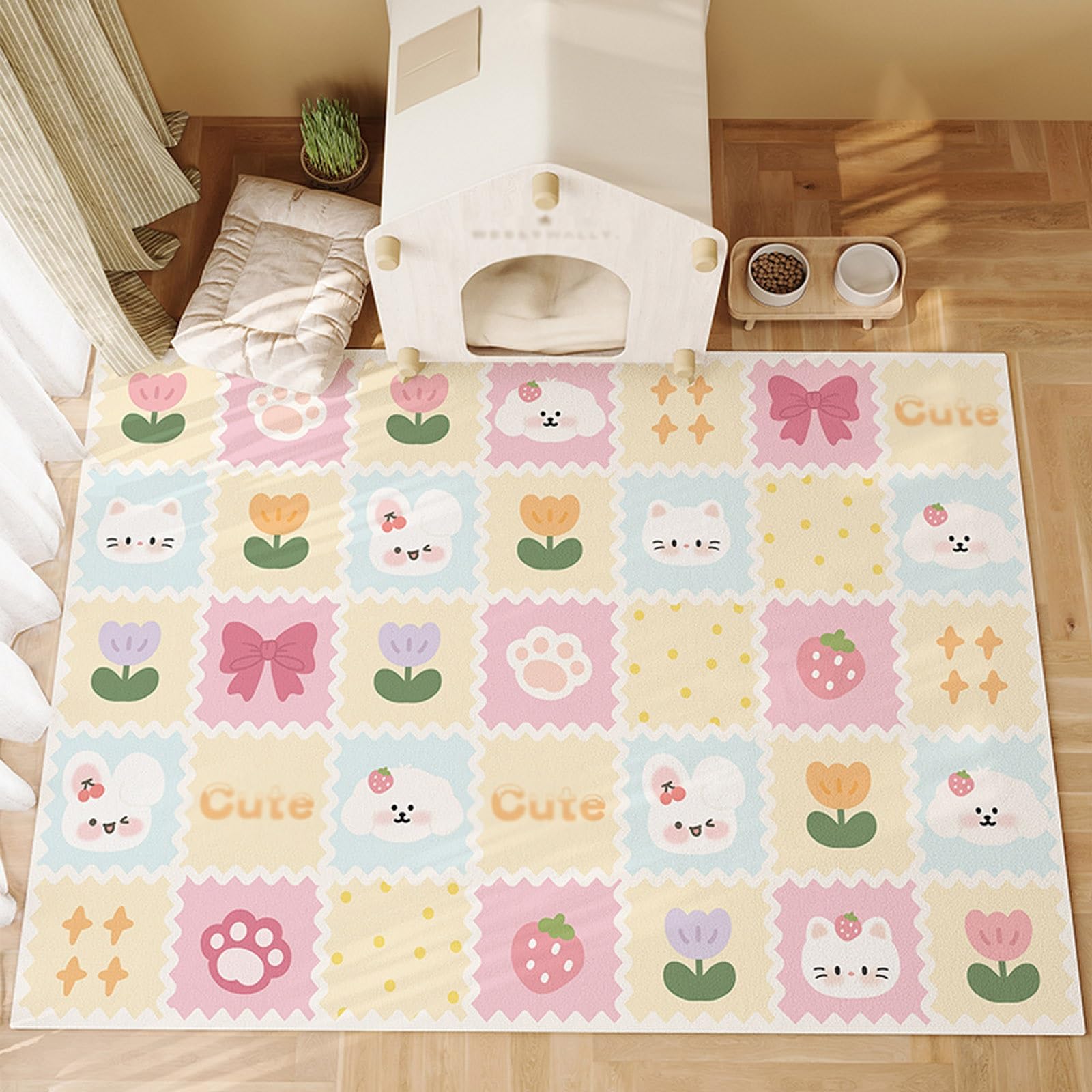Almohadillas para Orinar De Mascotas, Duradero Empapadores para Perros Reutilizables, Pet Mat, Base Antideslizante Tapete De Entrenamiento para Perros, Gatos, Conejos Y Cobayas(120x160cm)