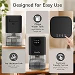 Dehumidifier, 57oz Small Dehumidifiers for Home, Ultra Quiet (25dB) 350 sq ft Mini Dehumidifier, Portable for Bathroom Bedroom Closet Basement RV, with 7-Color LED, Smart Defrost, Auto Shut-Off