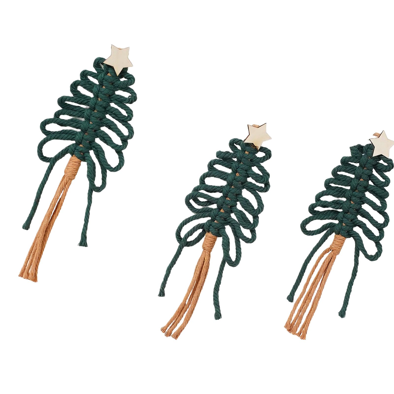 Macramé de Noël suspension bohème pour sapin et mur