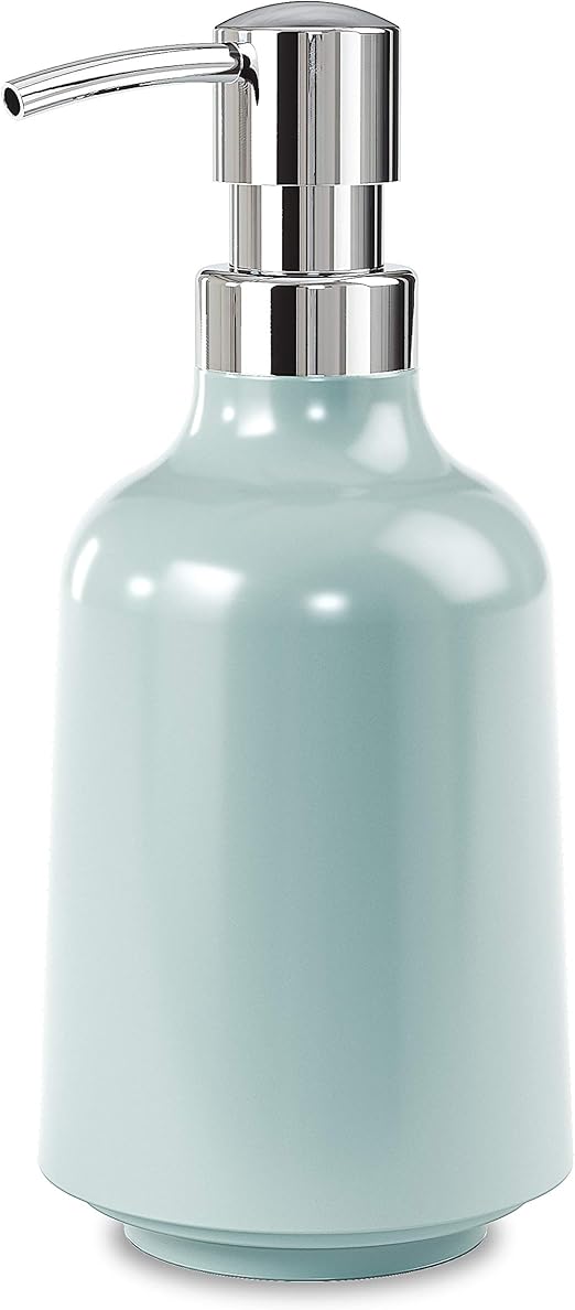 Amazon Umbra アンブラ ステップ ソープポンプ ライトブルー 洗面所 キッチン ポンプ ディスペンサー おしゃれ 透明 シンプル 水切り 滑り止め 綺麗 ソープ シャンプー用ディスペンサー ホーム キッチン オンライン通販