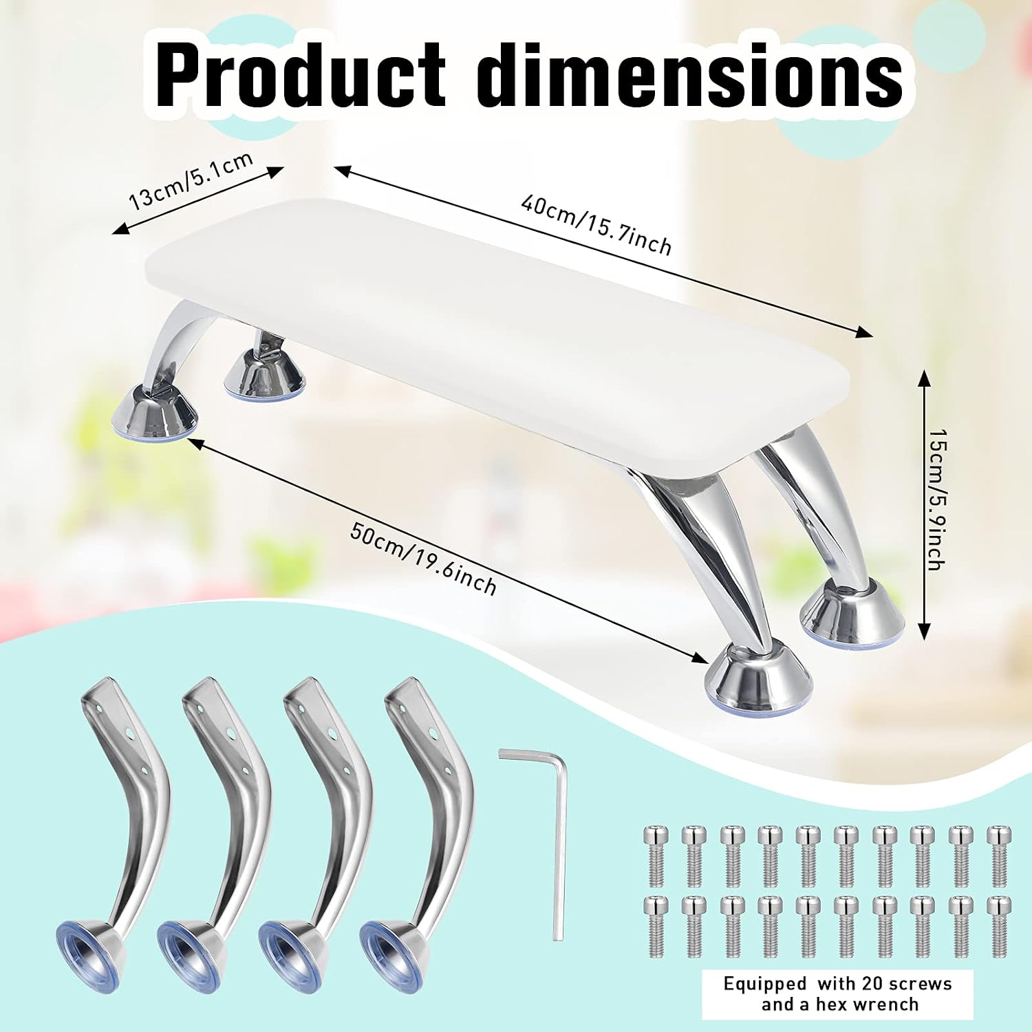 Nail Arm Rest for Acrylic Nail Hand Rest for Toenails Feet Rest Nail Table Manicure Armrest Cushion Nail Feet Rest Pillow Microfiber Leather Nail Stand for Nail Detachable Tech Use