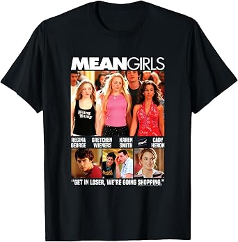Mean Girls Movie Poster Photo Collage Y2K Movie T-Shirt