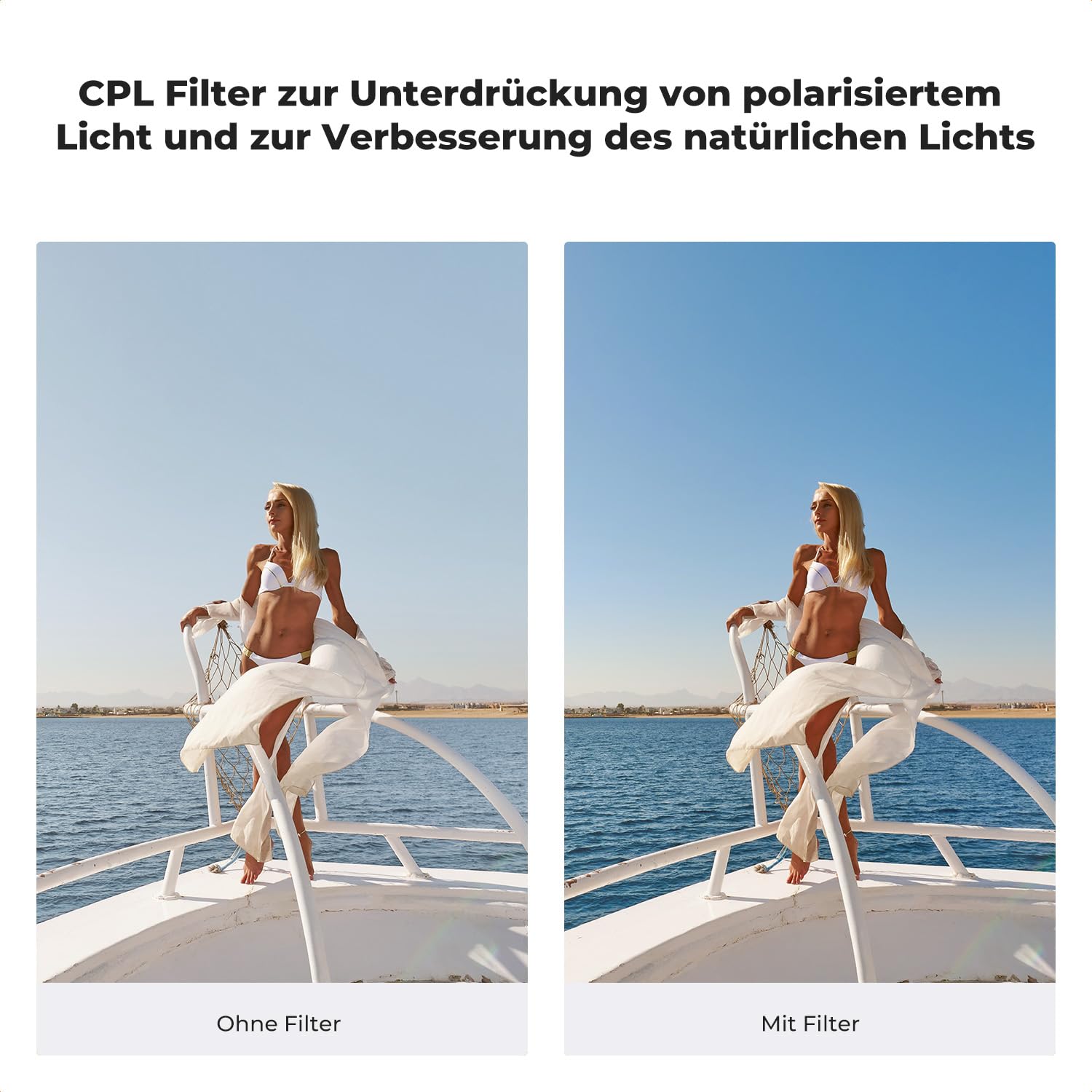 K&F CONCEPT DJI Nano 4er Pack CPL ND Filterset, CPL+ND8+ND16+ND32 Filter mit Mehrfach Beschichtete HD optisches Glas, Aluminiumlegierungsrahmen