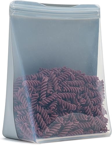 Vista 86 de W&P Porter Bolsa de almacenamiento reutilizable de silicona, sándwich (36 onzas de pie), pizarra, recipiente de almacenamiento de alimentos, apto