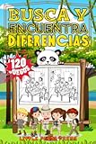 Busca y Encuentra las Diferencias para Niños de 5 6 7 8 años&colon; 120 Juegos con mas de 800 diferencias – Libro de juegos con dibujos para colorear y encontrar las diferencias &lpar;Spanish Edition&rpar;