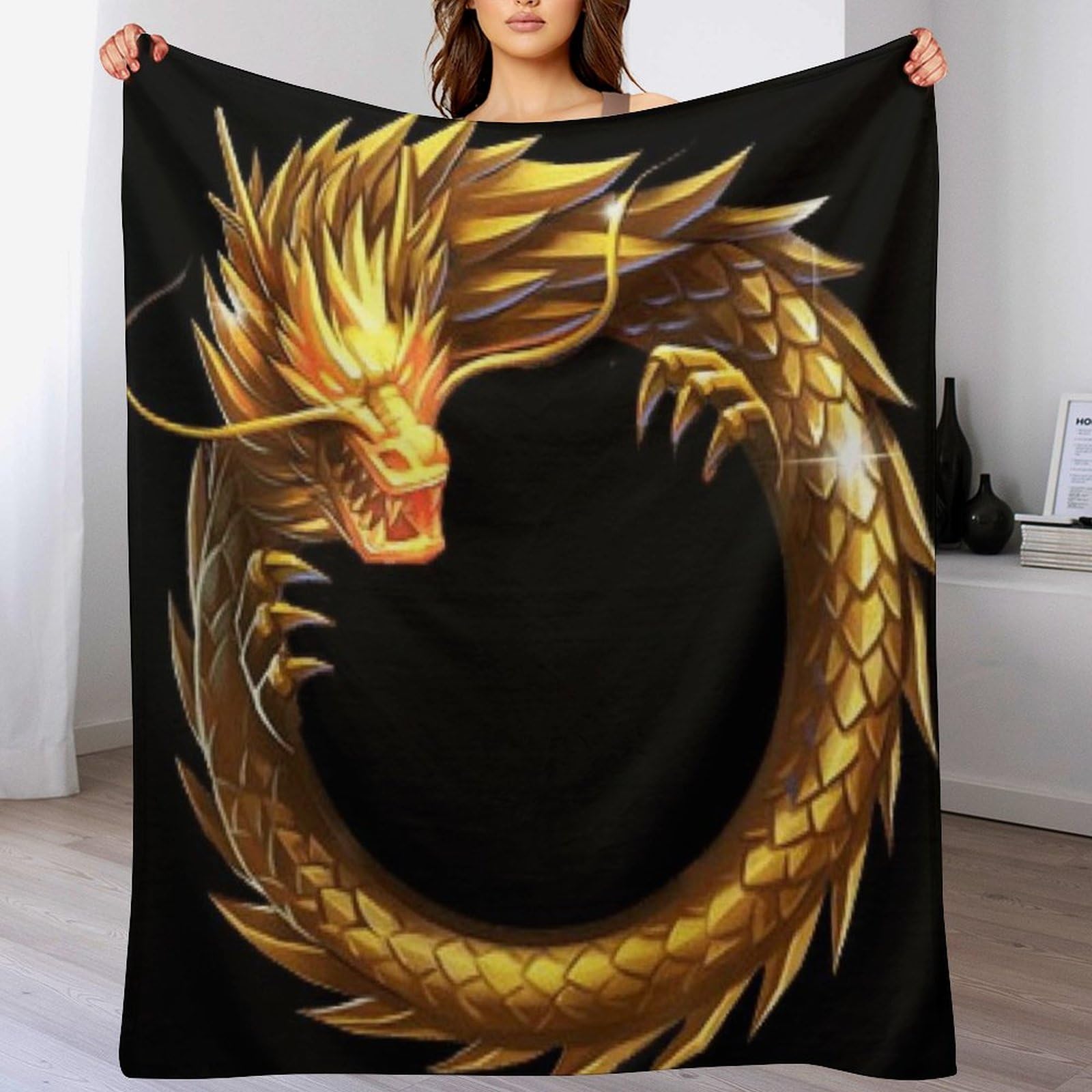 Couverture de lit dragon pour réchauffer vos soirées sur le canapé