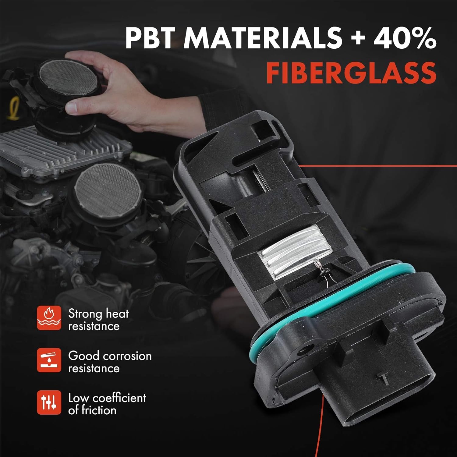 A-Premium Mass Air Flow Sensor Meter [5-Pins] Compatible with BMW 335i 2012-2016, 435i/M235i 2014-2016, ActiveHybrid 3 2013-2015, M2 2016-2017, Replace# 280218280, 280218279