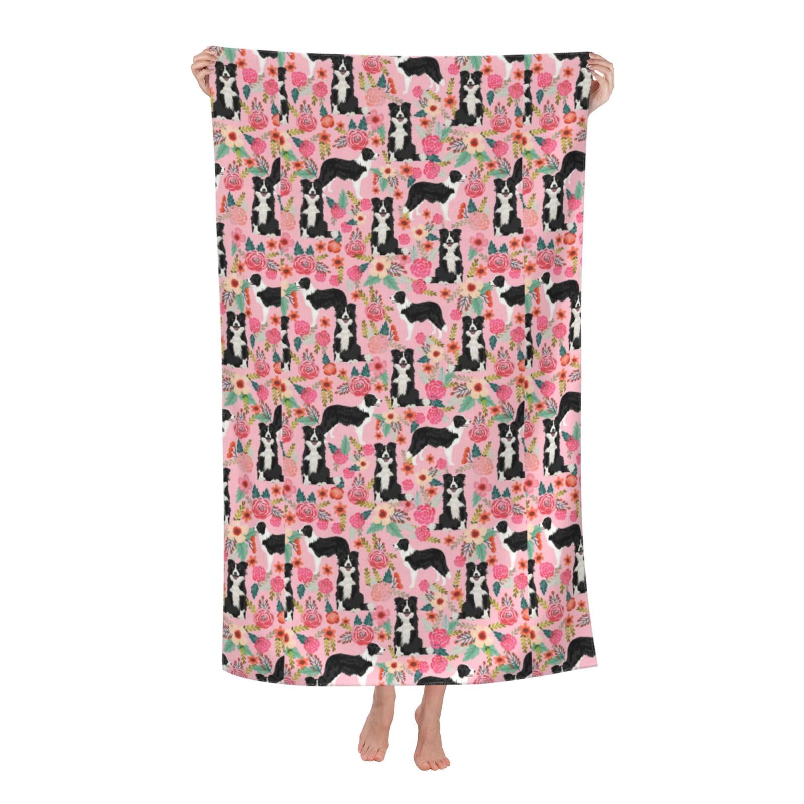 Cbaaghh Dog Print Adult Beach Towels,Beach & Pool Towel,Beach Towels,Towels For Camping