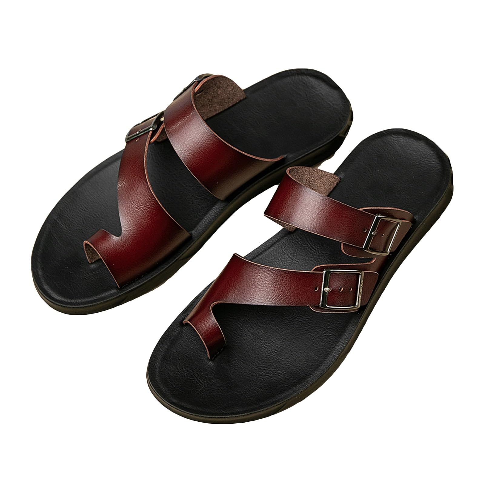 Sommer-Flip-Flops/Strandsandalen Für Herren Bei Plantarfasziitis/Bequeme Orthopädische Römerpantoffeln Mit Zehenring