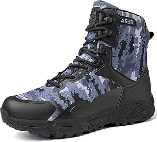 Botas de patrulla del ejército al aire libre para hombre, botas tácticas, botas militares transpirables, botas de combate de comando, zapatos de policía de seguridad