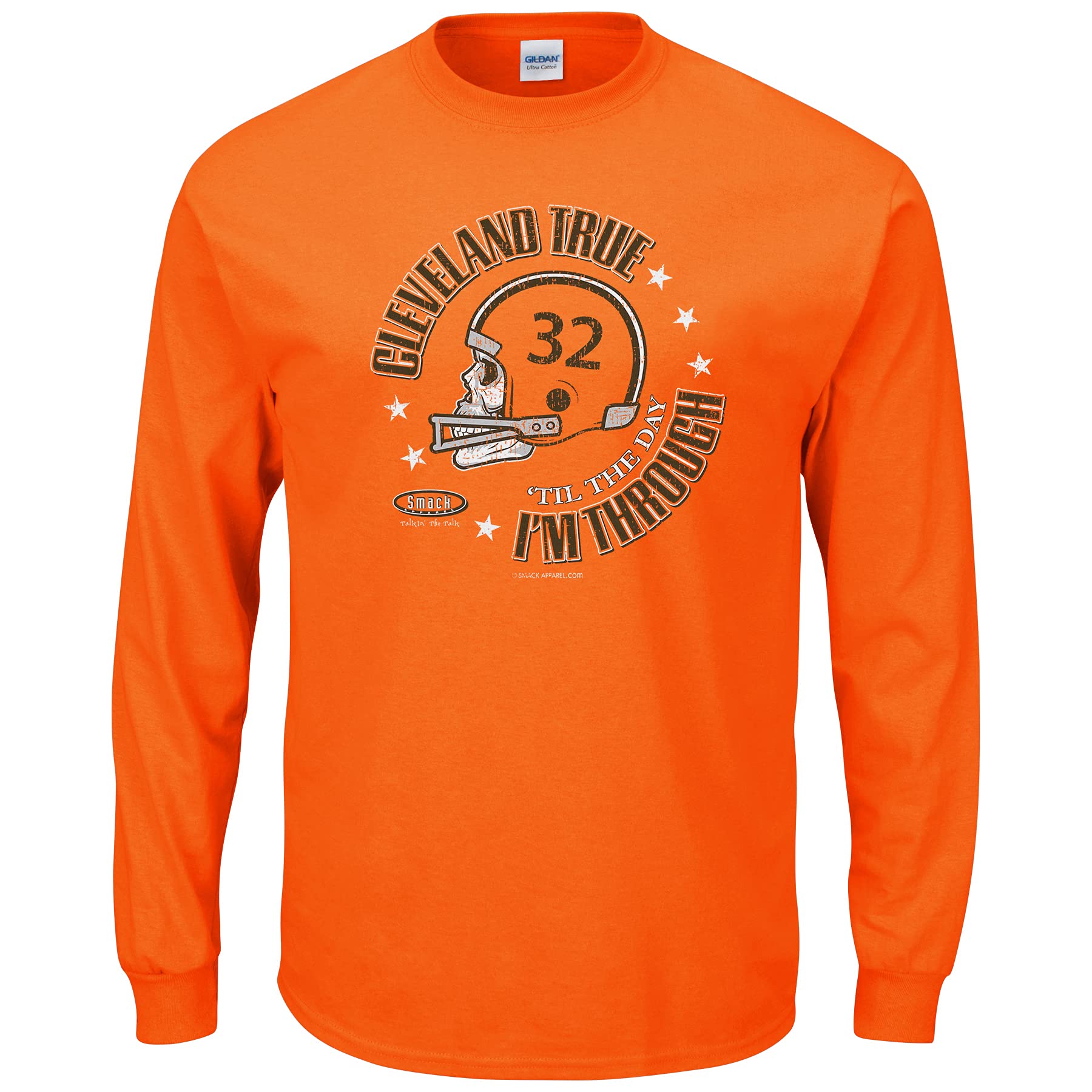 Smack ApparelCleveland True Til The Day I'm Through T-Shirt for Cleveland Football Fans (SM-5XL)