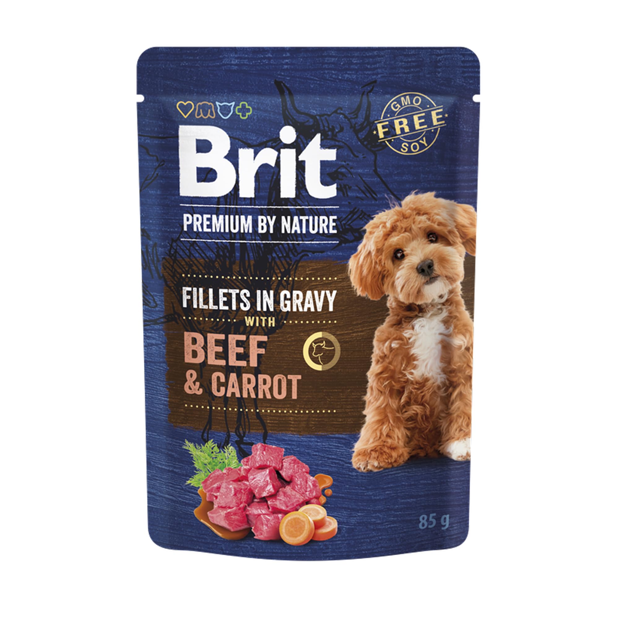 Brit Premium by Nature - Cibo umido per cani adulti, 24 x 85 g
