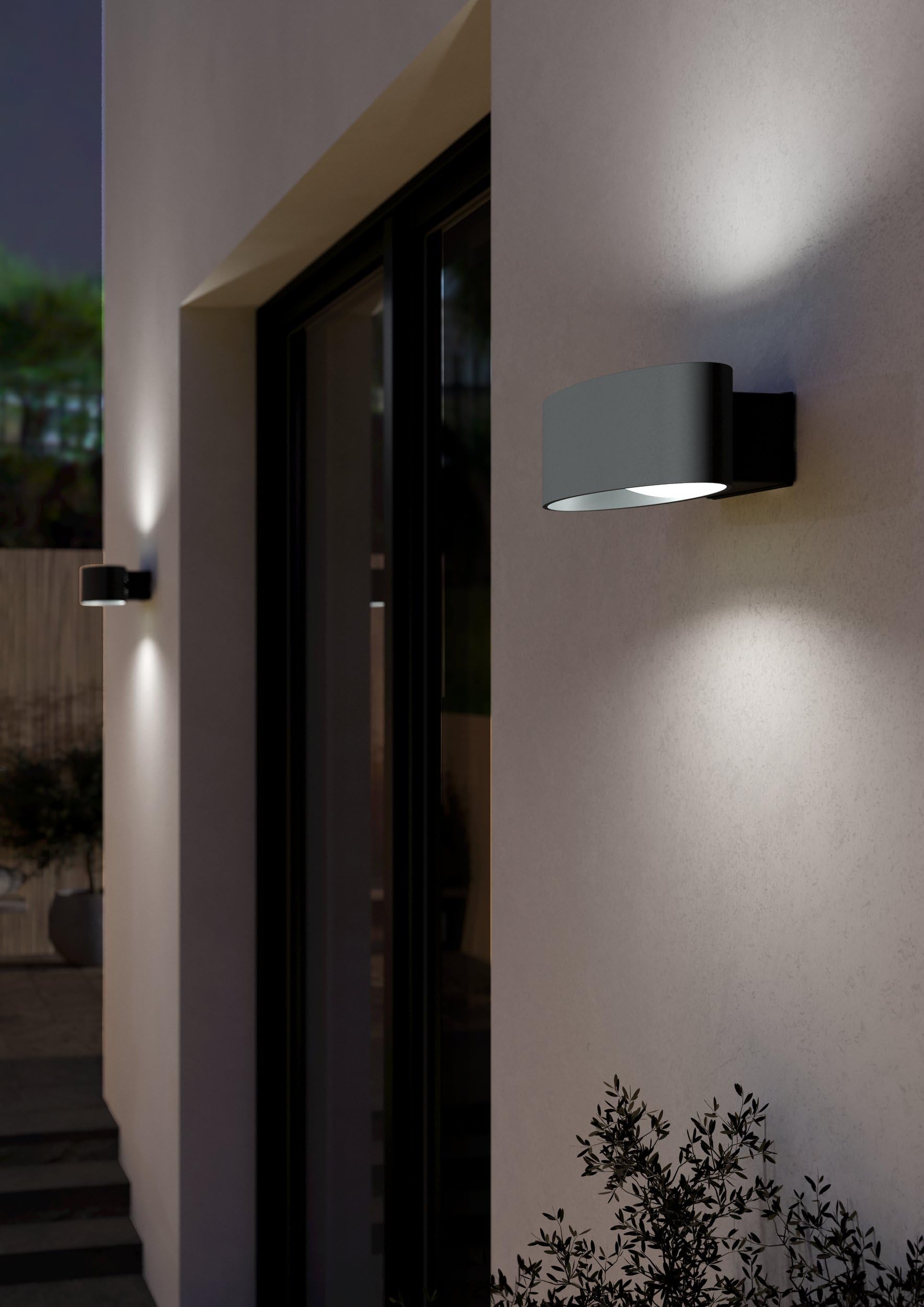 EGLO LED Außen-Wandlampe Chinoa, Außenleuchte Wand