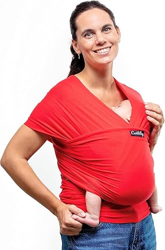 Miniatura 9 de Cuddlebug Fular portabebés - Portabebés de manos libres - Portabebés suaves y elásticos - Portabebés para recién nacidos a niños pequeños de 3.2 kg